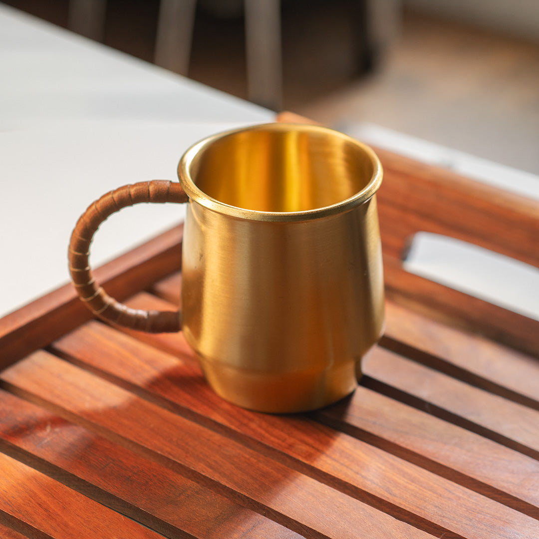 Brass Coffee Mug | Handcrafted Mug for Everyday Coffee & Tea