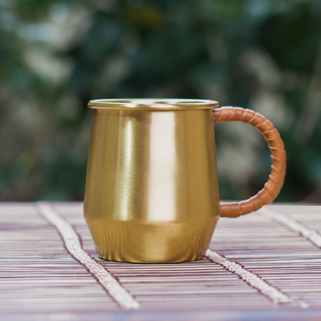 Brass Coffee Mug | Handcrafted Mug for Everyday Coffee & Tea