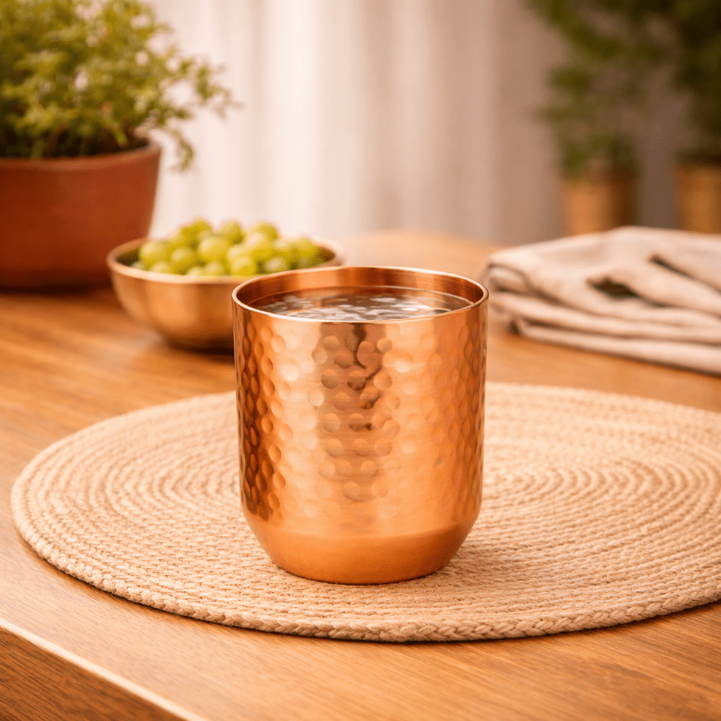 Copper Tumbler | Pure Copper Drinkware for Everyday Hydration - Dhatu
