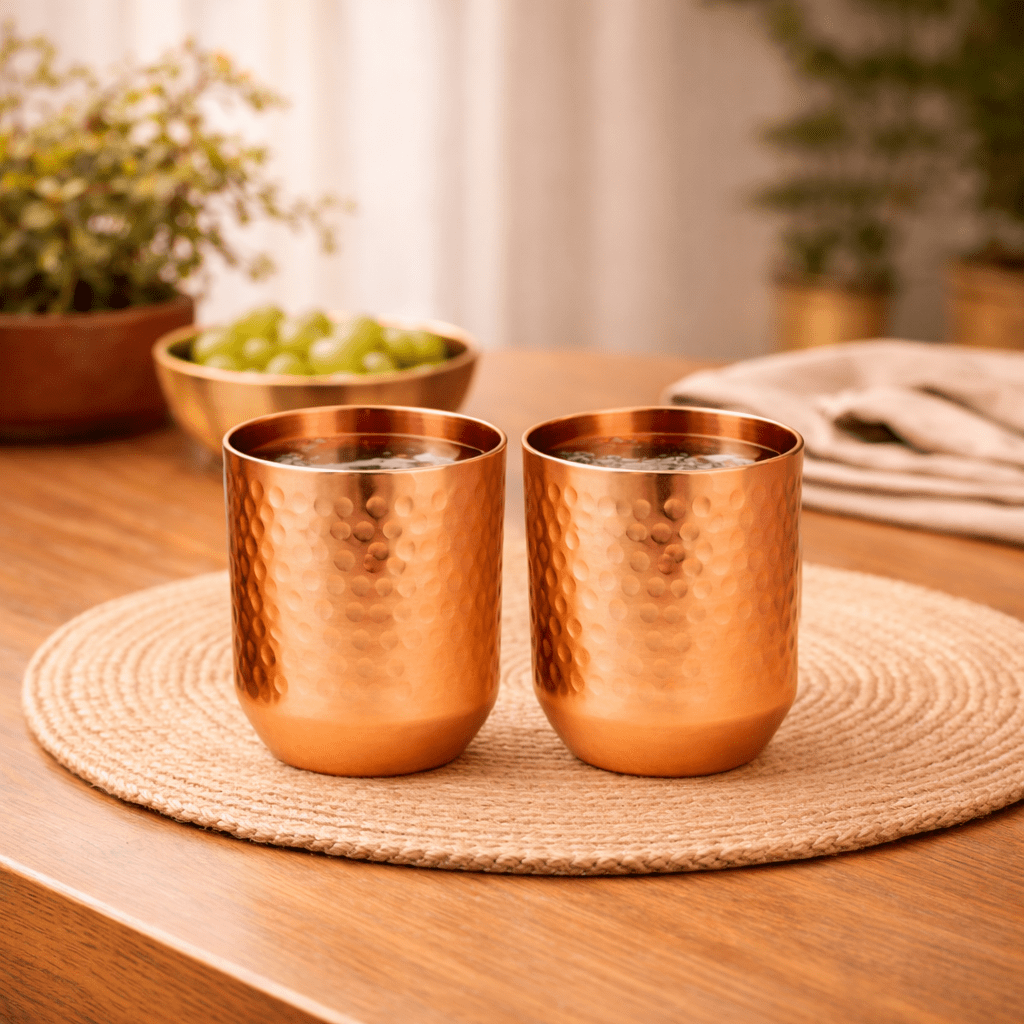 Copper Tumbler | Pure Copper Drinkware for Everyday Hydration - Dhatu